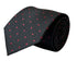 black tie with red pin spot design