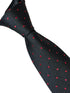 black tie with red pin spot design
