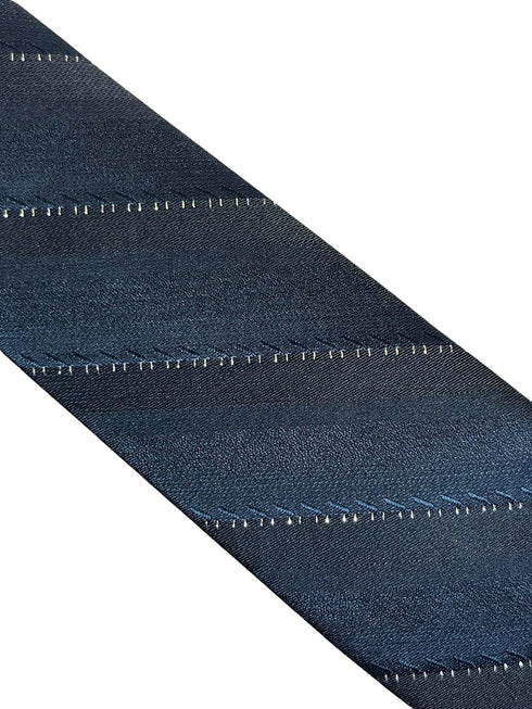 black tie with fine glitter stripe