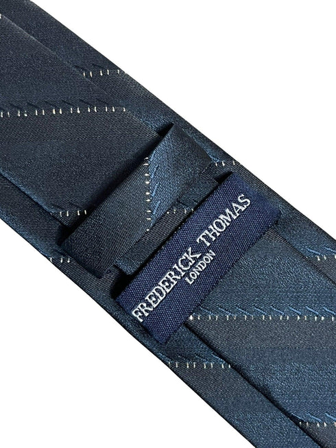 black tie with fine glitter stripe