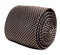 chocolate coffee brown tie with white pin spots