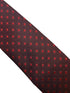 chocolate coffee brown tie with red polka spots