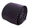 dark purple tie with white pin spots
