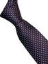 dark purple tie with white pin spots