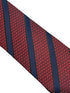 maroon red tie with snakeskin style and black stripes