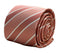 pink two tone tie with white stripes