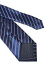 navy dark blue tie with purple stripes