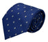 royal blue tie with fleur de lis (lys) design