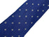 royal blue tie with fleur de lis (lys) design