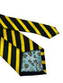 black and yellow gold club striped tie