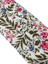 matching ivory pink cotton tie and pocket square with english wildflower garden design