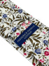 matching ivory pink cotton tie and pocket square with english wildflower garden design