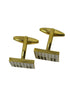 piano keys gold style cufflinks