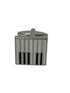 piano keys silver style cufflinks