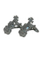 cello musical silver style cufflinks