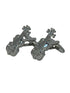 cello musical silver style cufflinks