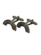 rainbow style silver cufflinks