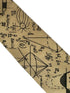 sandy gold beige maths equation cotton tie