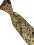 sandy gold beige maths equation cotton tie