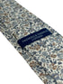 dusky blue English wildflower design cotton tie