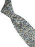 dusky blue English wildflower design cotton tie