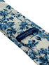 ivory with blue rose design cotton tie