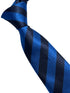 navy tie with royal mid blue barber stripe