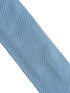plain pastel cornflower light blue knitted 8cm width tie with pointed end
