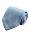 plain pastel cornflower light blue knitted 8cm width tie with pointed end