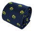 navy dark blue tie with yellow sunflowers