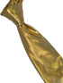 gold tie in a shiny lame metallic foil design