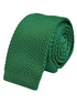 bright emerald green knitted tie