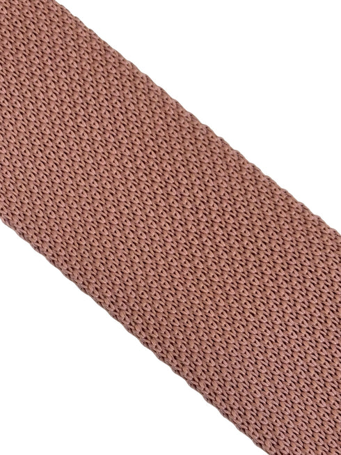 pale rose dusky pink knitted tie