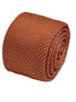 copper orange dark peach coral knitted tie