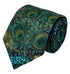 Liberty style peacock feather design tie
