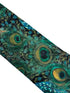 Liberty style peacock feather design tie