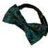 Liberty style peacock feather design adult bow tie