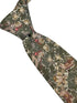 William Morris style green strawberry thief English garden wildflower design tie