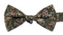 William Morris style green strawberry thief English garden wildflower design adult bow tie
