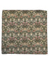 William Morris style green strawberry thief English garden wildflower design pocket square