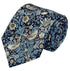 william morris liberty style blue strawberry thief english garden wildflower design tie