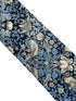 william morris liberty style blue strawberry thief english garden wildflower design tie