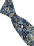 william morris liberty style blue strawberry thief english garden wildflower design tie