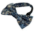 william morris liberty style blue strawberry thief english garden wildflower design adult bow tie