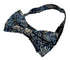 william morris liberty style blue strawberry thief english garden wildflower design child's bow tie