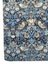 william morris liberty style blue strawberry thief english garden wildflower design pocket square