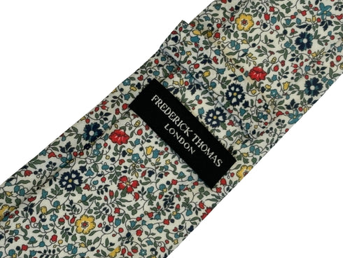 liberty style ditsy floral english wildflower design tie