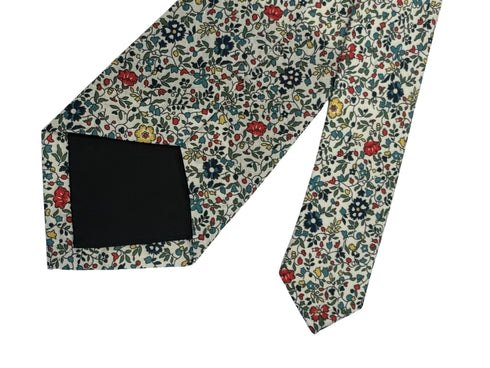 liberty style ditsy floral english wildflower design tie