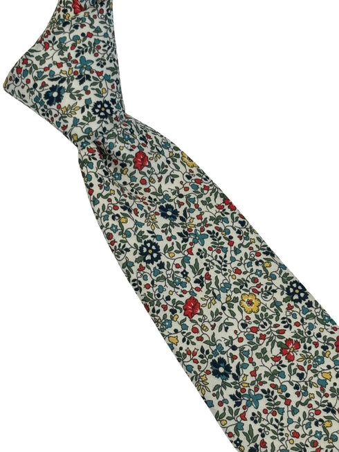 liberty style ditsy floral english wildflower design tie