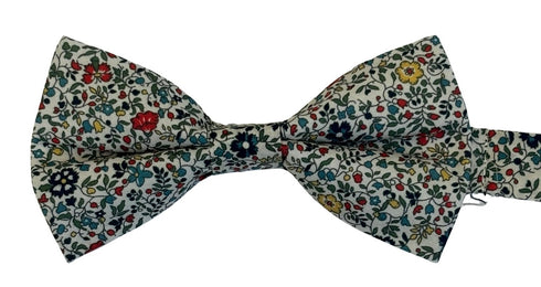 liberty style ditsy floral english wildflower design adult bow tie